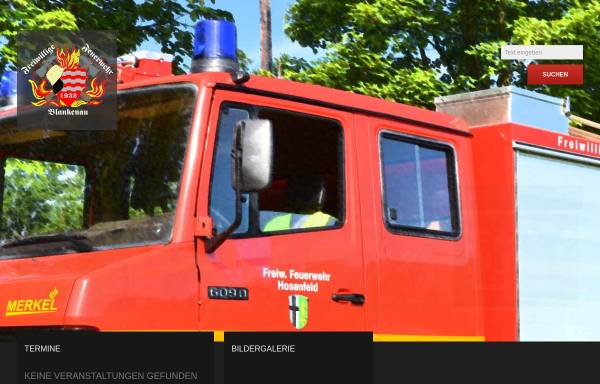 Vorschau von www.feuerwehr-blankenau.de, Freiwillige Feuerwehr Blankenau