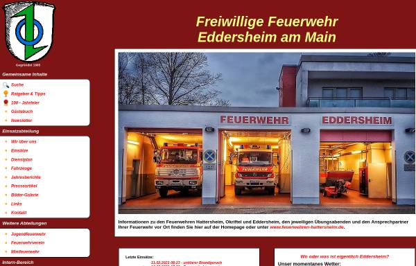 Vorschau von www.feuerwehr-eddersheim.de, Freiwillige Feuerwehr Eddersheim