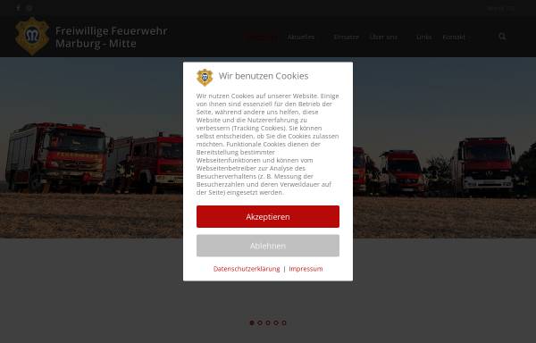 Vorschau von www.ffmr.de, Freiwillige Feuerwehr Marburg-Mitte