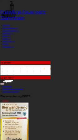 Vorschau der mobilen Webseite www.ffw-stammheim.de, Freiwillige Feuerwehr Stammheim e.V.