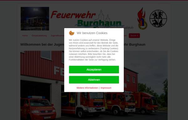 Vorschau von www.feuerwehr-burghaun.de, Jugendfeuerwehr und Freiwillige Feuerwehr Burghaun