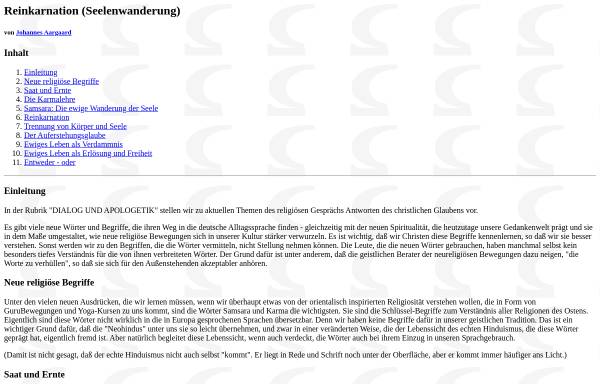 Vorschau von www.religio.de, Religio.de - Johannes Aargaard