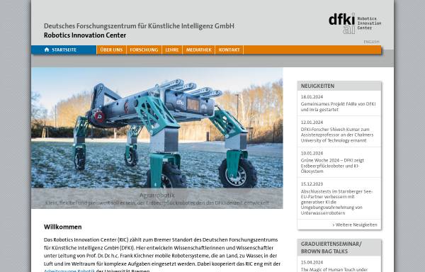 Arbeitsgruppe Robotik der Universität Bremen