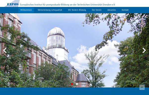 Vorschau von www.eipos-verein.de, EIPOS - Europäisches Institut für postgraduale Bildung an der TU Dresden e. V.