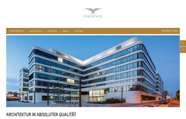 Vorschau von www.phoenixrealestate.de, Phoenix Real Estate Development GmbH