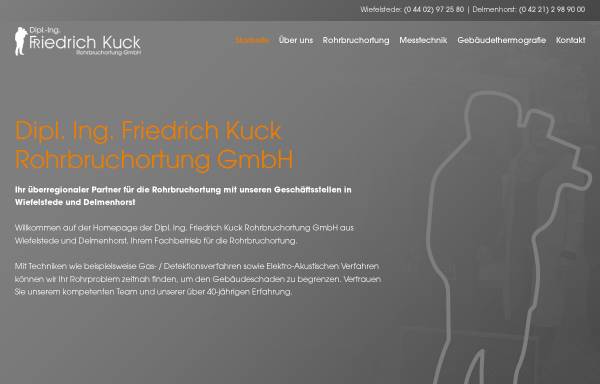 Vorschau von www.rohrbruchortung-kuck.de, Friedrich Kuck