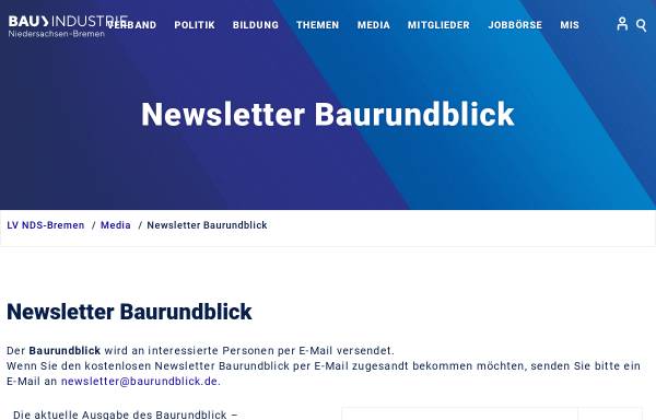 Vorschau von www.baurundblick.de, Der Baurundblick