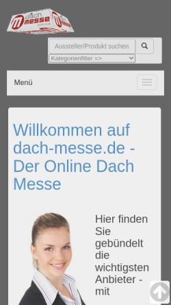 Vorschau der mobilen Webseite www.dach-messe.de, Dach Messe