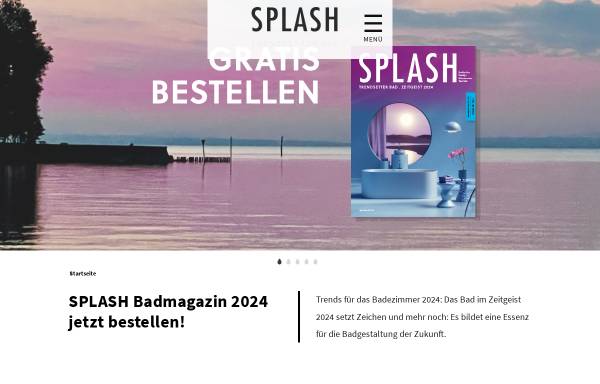 Vorschau von www.splash-bad.de, Splash, Das Badmagazin