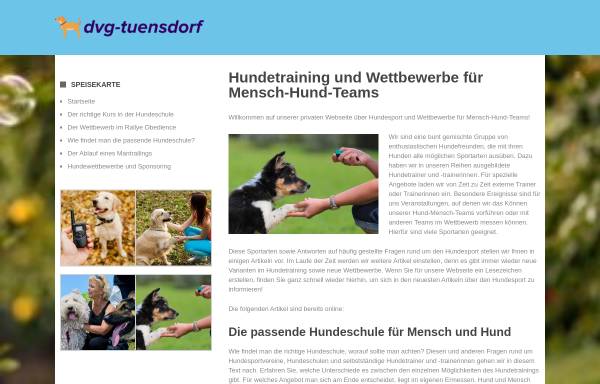 Vorschau von dvg-tuensdorf.de, Hundesportverein Mettlach-Tünsdorf e. V.