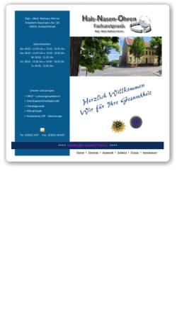 Vorschau der mobilen Webseite www.hno-herms.de, Dipl. Med. Barbara Herms