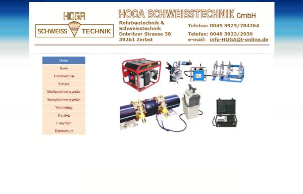 Vorschau von www.hoga-schweisstechnik.de, HOGA Schweisstechnik GmbH