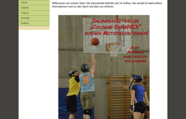 Vorschau von www.inlinebasketball.de, Inline Basketball