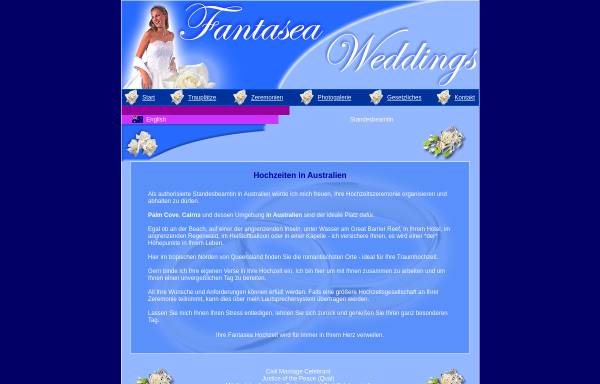 Vorschau von www.fantaseaweddings.com.au, Fantasea Weddings