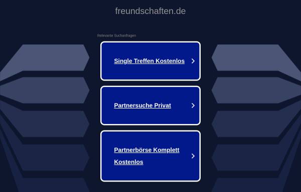 Vorschau von www.freundschaften.de, Dr. Steinmann: Freundschaften