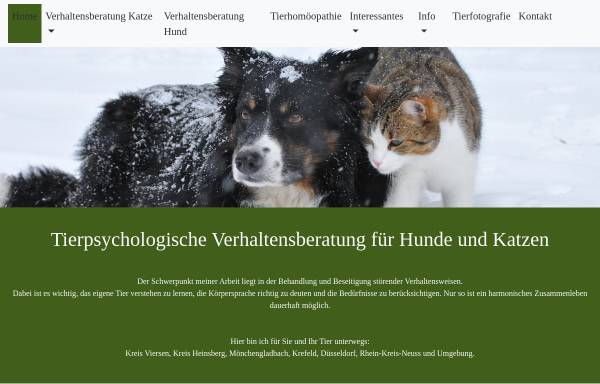 Vorschau von www.tiertherapie-nrw.de, Anja Ludwig - ganzheitliche Therapie für Hunde und Katzen