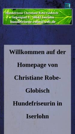 Vorschau der mobilen Webseite www.christiane-robe.de, Christiane Robe