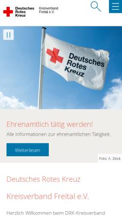 Vorschau der mobilen Webseite drkfreital.de, Wasserwacht