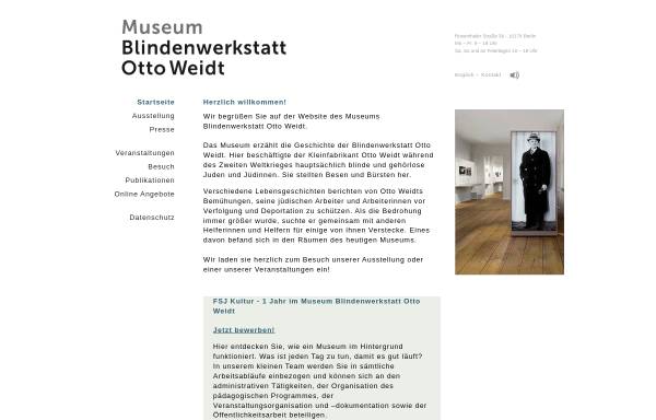 Vorschau von www.blindes-vertrauen.de, Blindenwerkstatt Otto Weidt - Museum