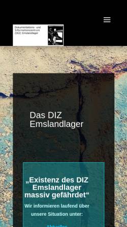 Vorschau der mobilen Webseite diz-emslandlager.de, Emslandlager Dokumentations- und Informationszentrum Papenburg