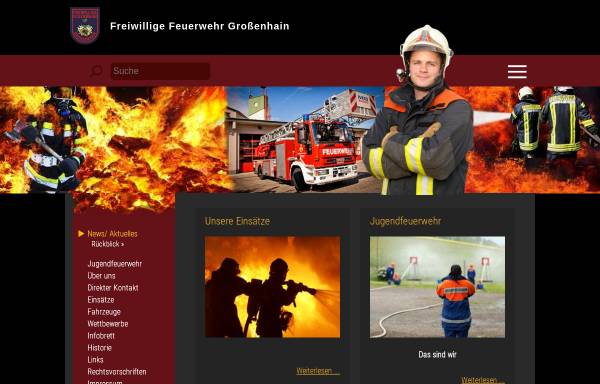 Vorschau von www.feuerwehr.grossenhain.de, Freiwillige Feuerwehr Großenhain