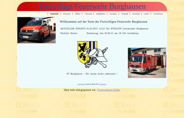 Vorschau von www.ff-burghausen.de, Freiwillige Feuerwehr Leipzig-Burghausen