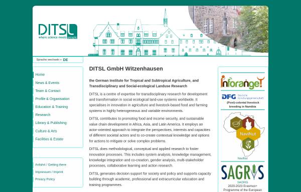 Vorschau von www.ditsl.org, Deutsches Institut für Tropische und Subtropische Landwirtschaft, DITSL
