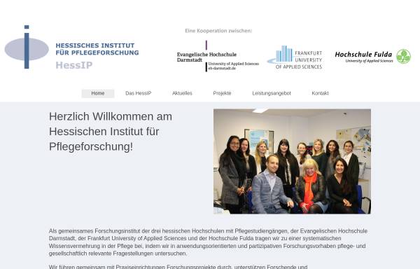 Vorschau von www.hessip.de, Hessisches Institut für Pflegeforschung (HessIP)