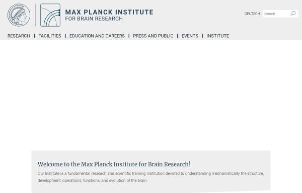 Vorschau von brain.mpg.de, Max-Planck-Institut für Hirnforschung Frankfurt/Main