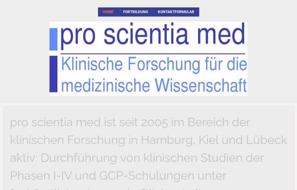 Vorschau von pro-scientia-med.de, pro scientia med