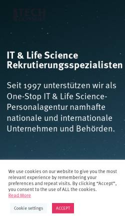 Vorschau der mobilen Webseite www.itcag.com, ITech Consult AG