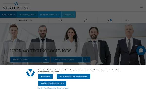 Vorschau von www.vesterling.com, Vesterling Consulting GmbH