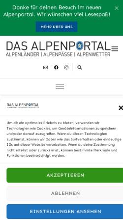 Vorschau der mobilen Webseite www.alpen-journal.de, Alpen Journal