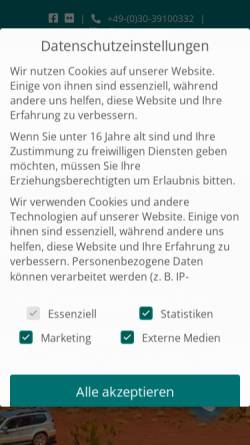 Vorschau der mobilen Webseite www.ventus-reisen.de, Ventus Reisen - Ventus Touristik GmbH