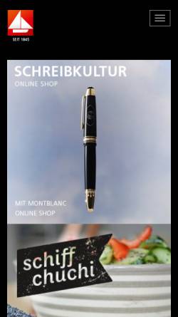 Vorschau der mobilen Webseite www.schiff.ch, Bürowelt Schiff AG