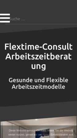 Vorschau der mobilen Webseite www.flextime-consult.de, Flextime Consult Arbeitszeitberatung