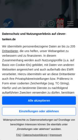 Vorschau der mobilen Webseite www.clever-tanken.de, Clever-tanken.de