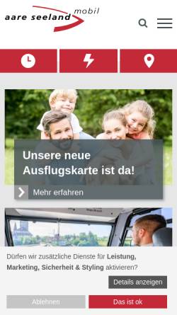 Vorschau der mobilen Webseite www.asmobil.ch, Aare Seeland Mobil
