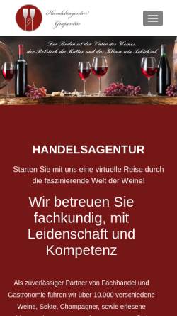 Vorschau der mobilen Webseite www.weinkontor-mv.de, Weinkontor M-V