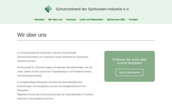 Vorschau von schutzverband.org, Schutzverband der Spirituosen-Industrie e.V.