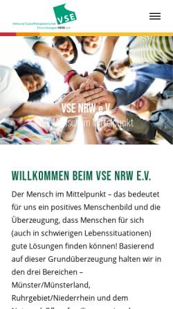 Vorschau der mobilen Webseite www.vse-nrw.de, Verbund Sozialtherapeutischer Einrichtungen e.V. (VSE)