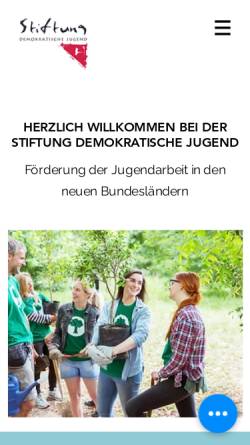 Vorschau der mobilen Webseite www.jugendstiftung.org, Stiftung Demokratische Jugend