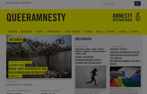 Vorschau von www.mersi-amnesty.de, Menschenrechte und sexuelle Identität (MeRSI)