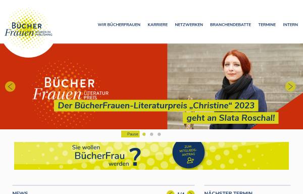 Vorschau von www.buecherfrauen.de, Bücherfrauen e.V.