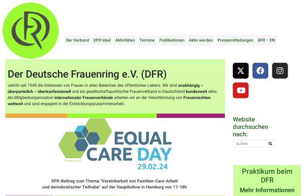 Vorschau von deutscher-frauenring.de, Deutscher Frauenring e.V.