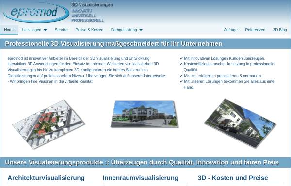 Vorschau von www.epromod.de, epromod - 3D Visualisierung
