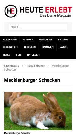 Vorschau der mobilen Webseite www.mecklenburgerschecke.de, MecklenburgerSchecken.de