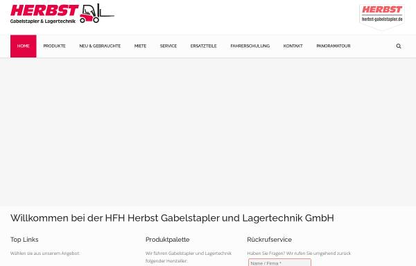 Vorschau von www.herbst-gabelstapler.de, Herbst Förder- und Hebetechnik GmbH