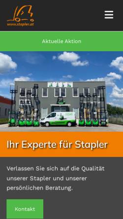 Vorschau der mobilen Webseite www.stapler.at, K+H Intelligente Dienstleistungen für Instandhaltung, Industriewartung und Haustechnik Ges.m.b.H.