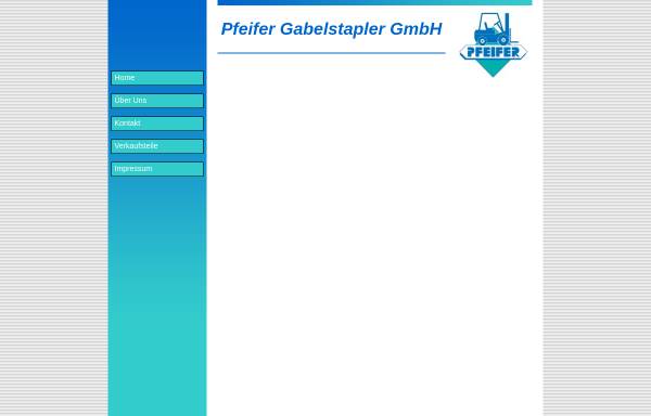 Vorschau von www.pfeifer-gabelstapler.de, Pfeifer Gabelstapler GmbH